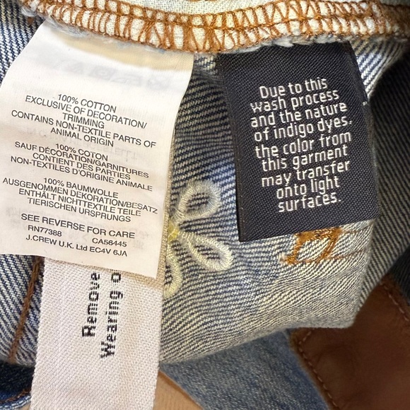 Madewell The Perfect Summer Jean Daisy Embroidered- Size 28 - Picture 5 of 5